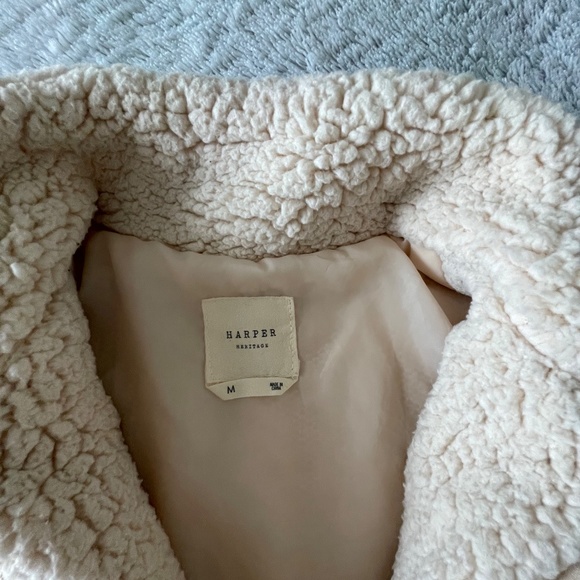cropped harper heritage sherpa jacket - Picture 5 of 5